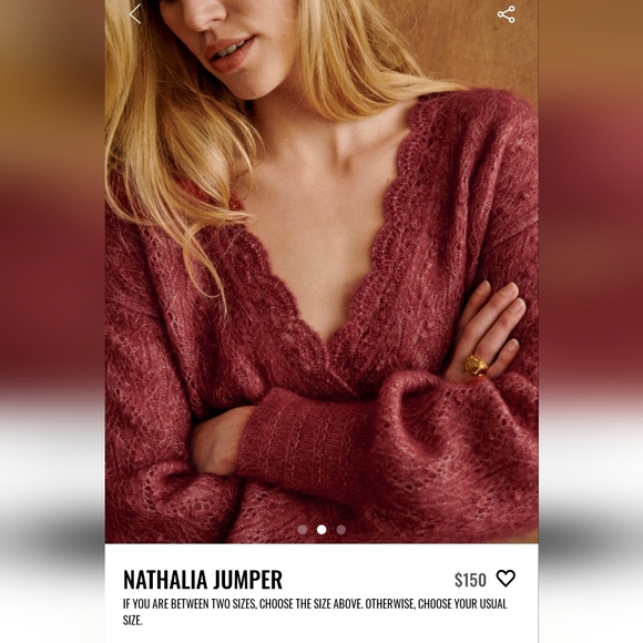 NWT Sézane Nathalia Jumper - Picture 2 of 10